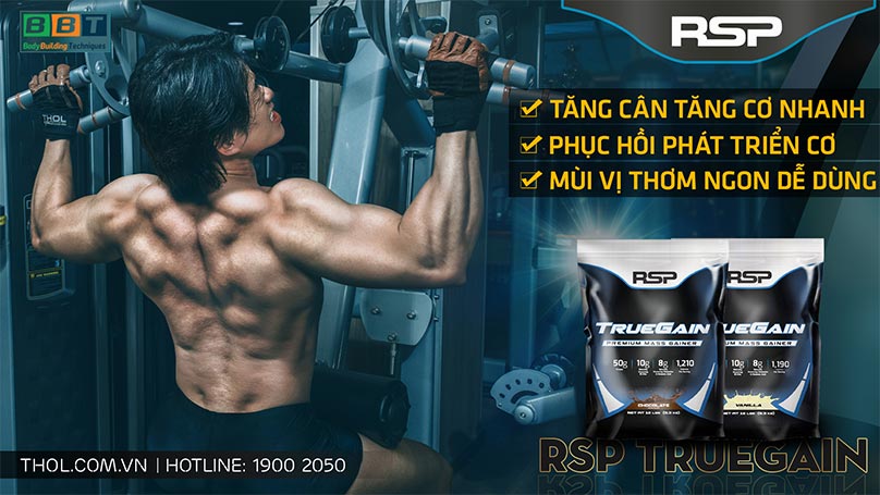 true gain - mass gainer chất lượng đẳng cấp thành phần khủng
