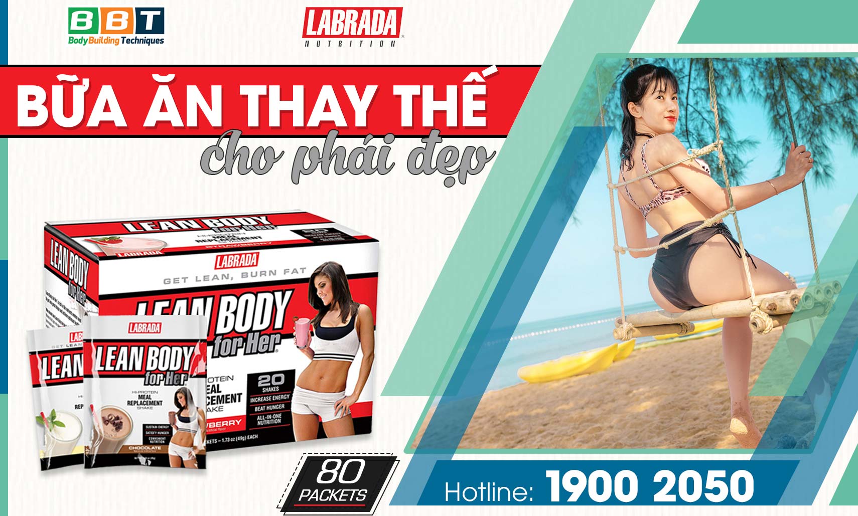 Lean Body For Her dinh dưỡng đầy đủ cho 1 bữa ăn cho phái đẹp