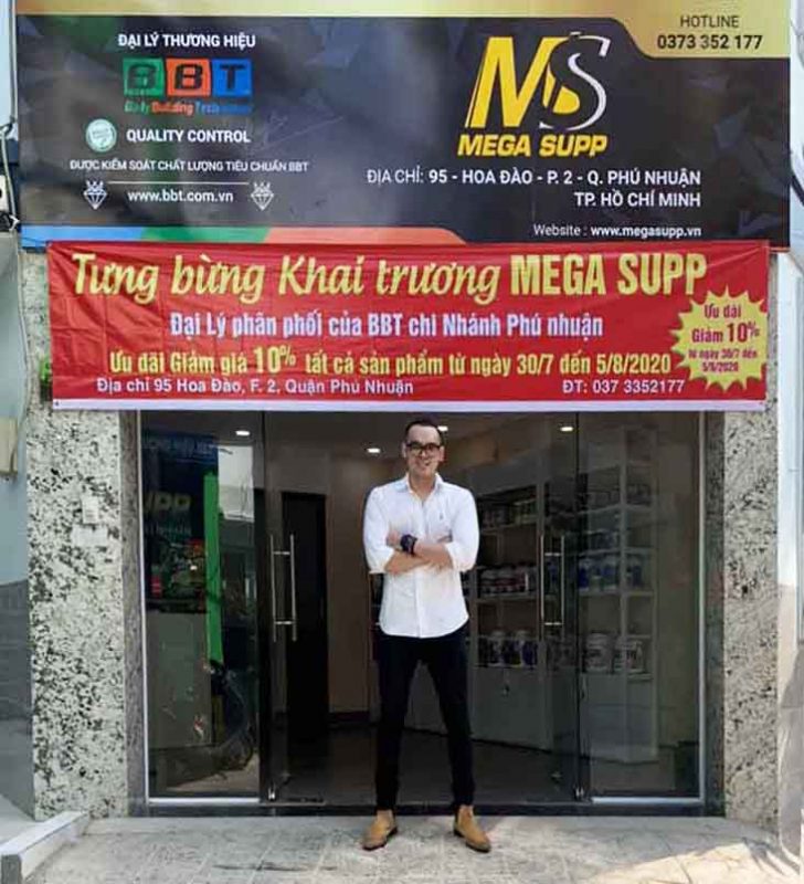 Anh Huy ông chủ Mega Supp