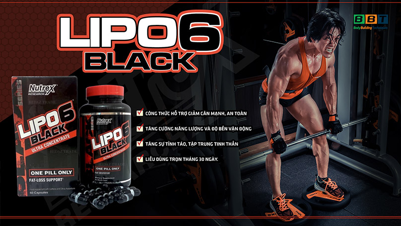 Lipo6 Black quốc tế đốt mỡ tối ưu