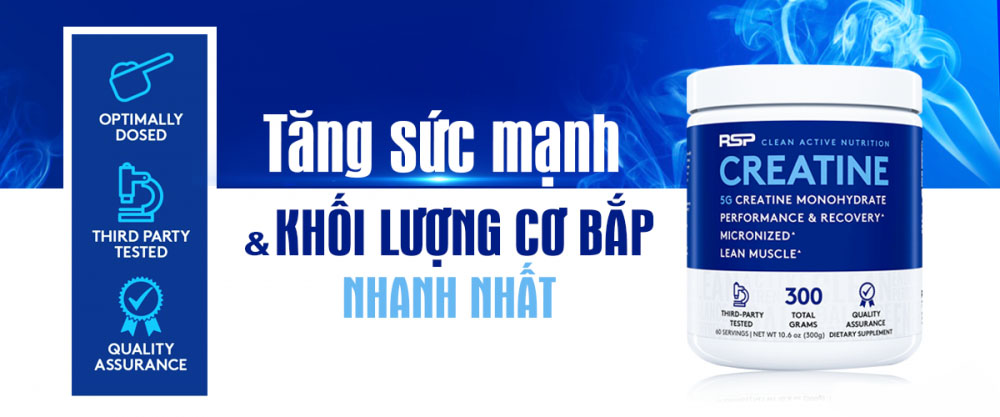 RSP Creatine tăng sức mạnh