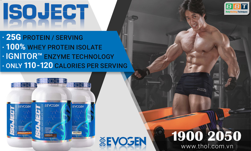 ISOJECT Premiumwhey protein isolate siêu tinh khiết