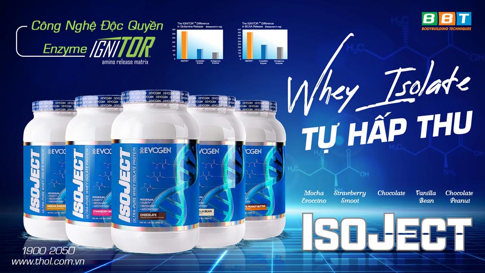 Isoject Whey tự hấp thu