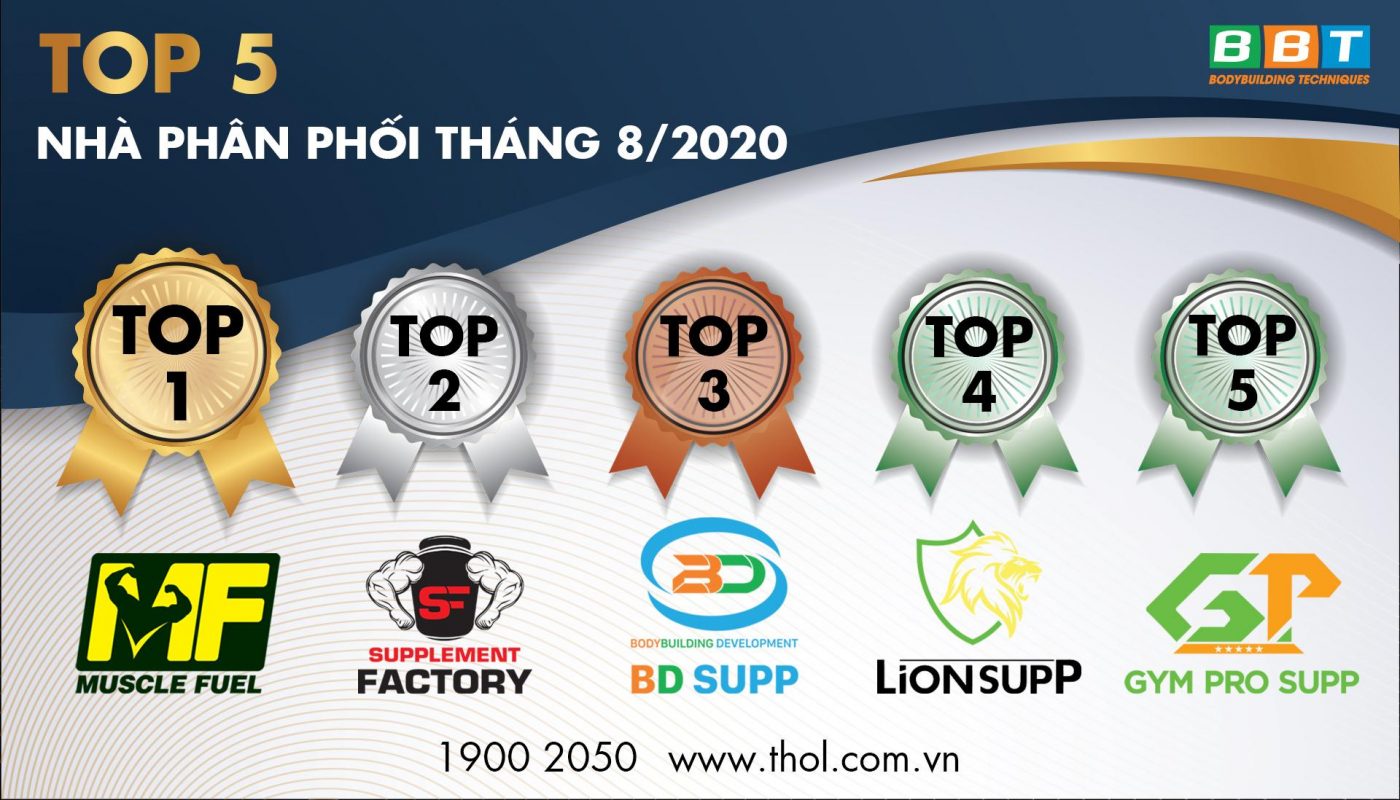 Top doanh số tháng 8