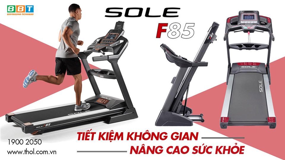 F85 là máy chạy bộ gấp chất lượng cao 