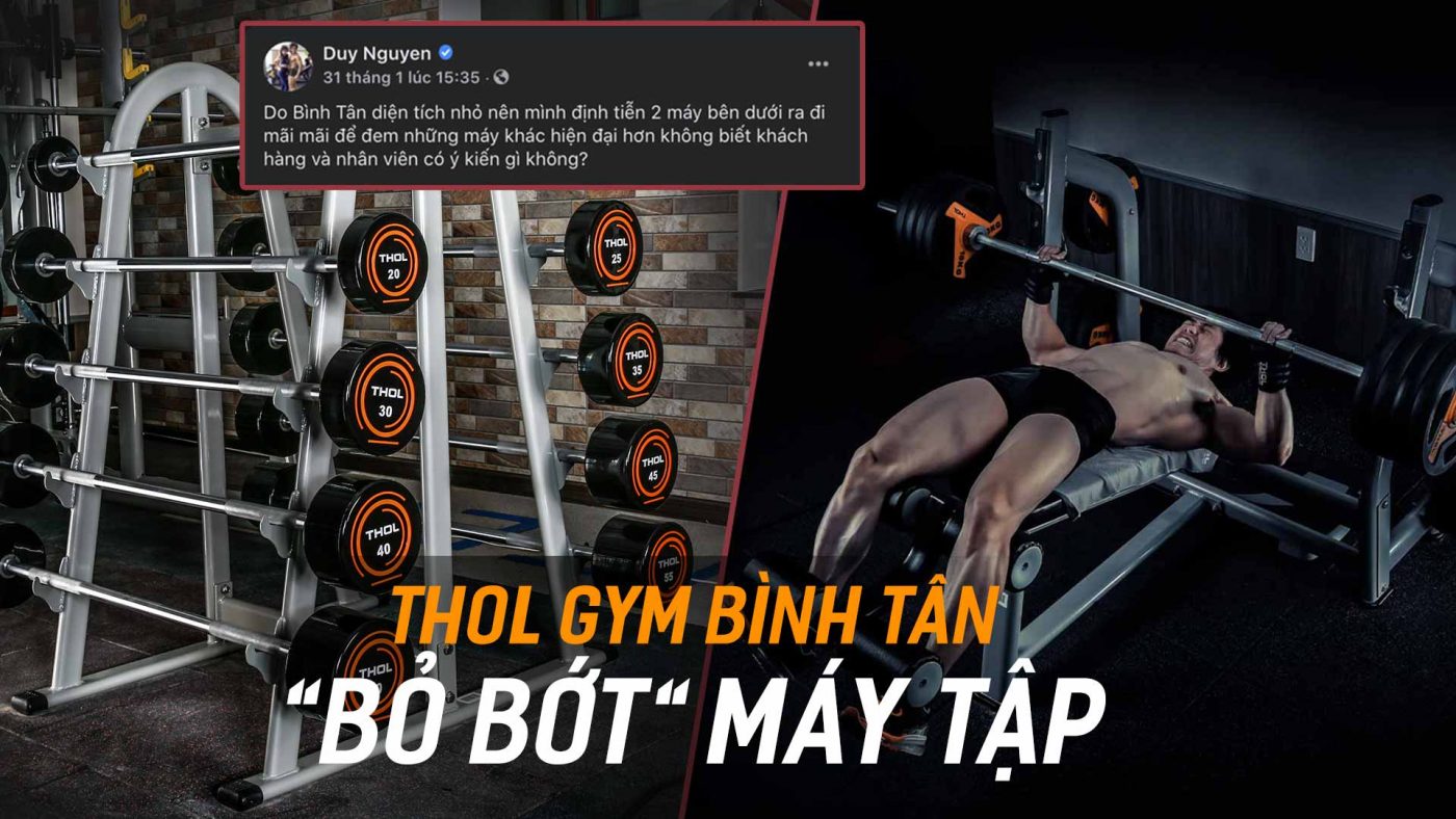 THOL Gym Bình Tân thanh lý máy tập 